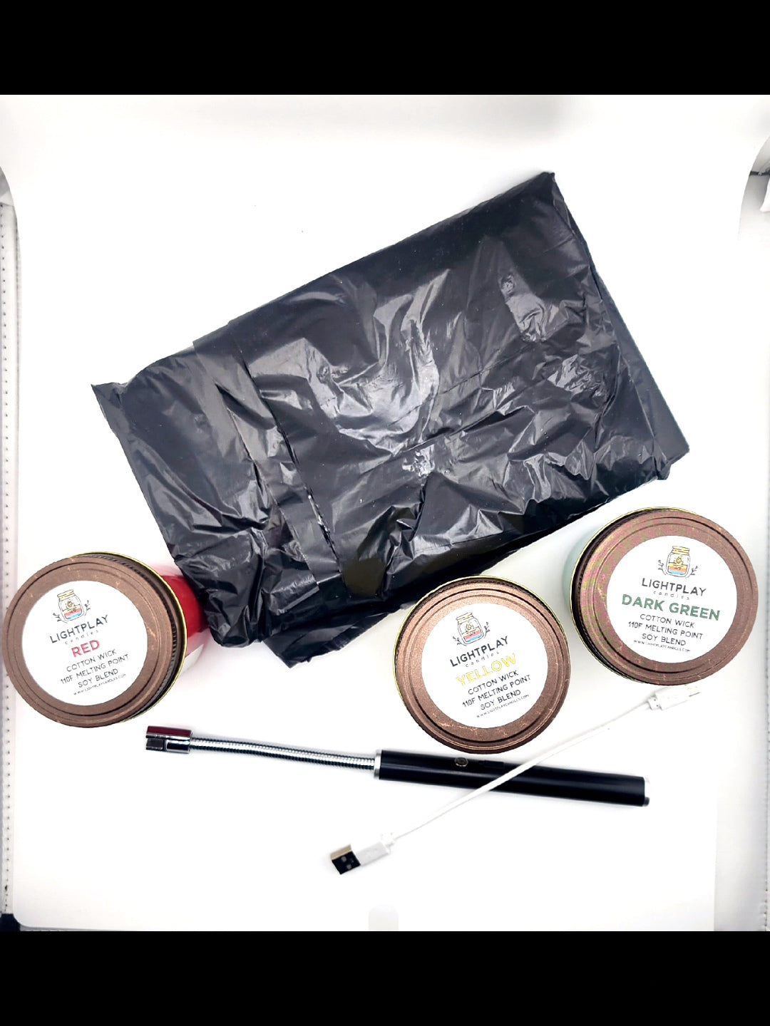 Wax play candle set
