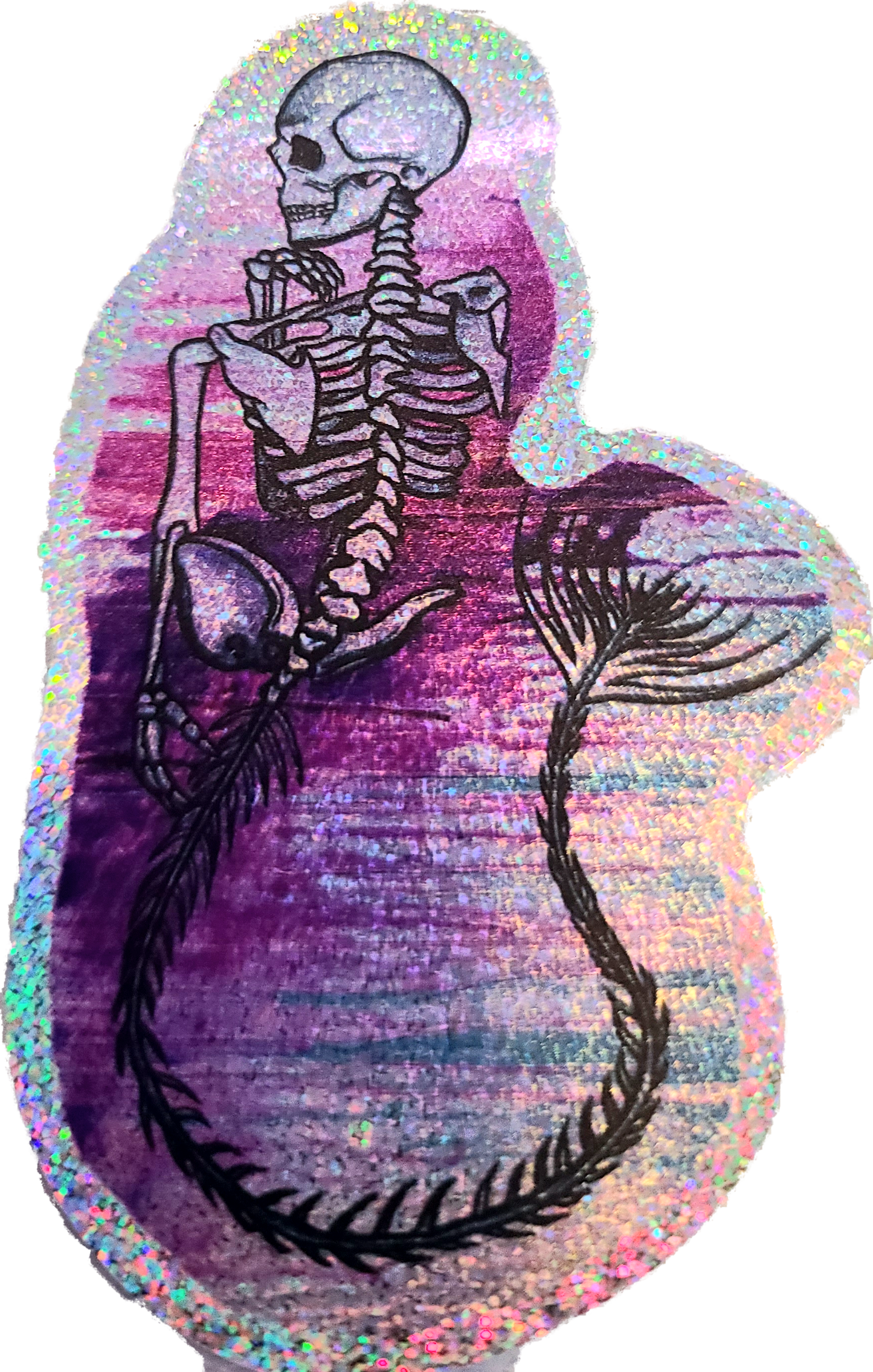 Just keep swimming glitter sticker