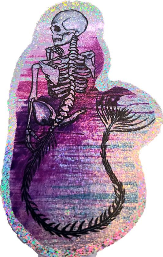 Just keep swimming glitter sticker