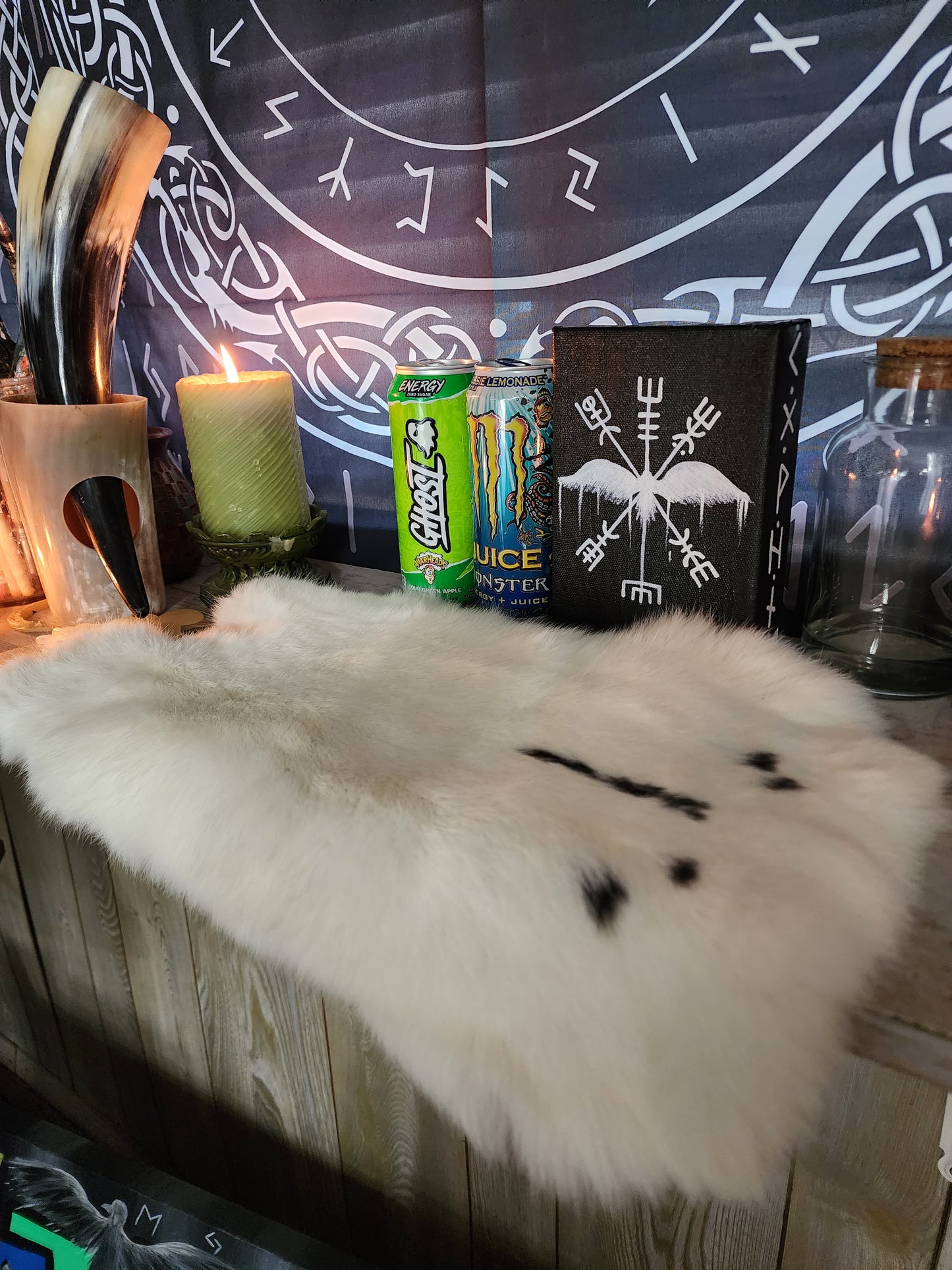 Sleipnir rabbit hide Altar Cloth