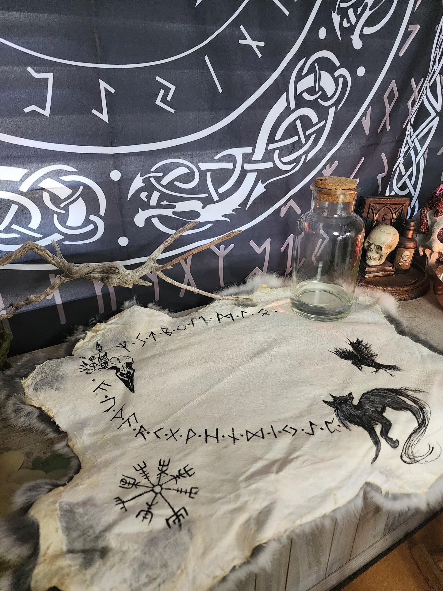 CUSTOM rabbit hide Altar Cloth