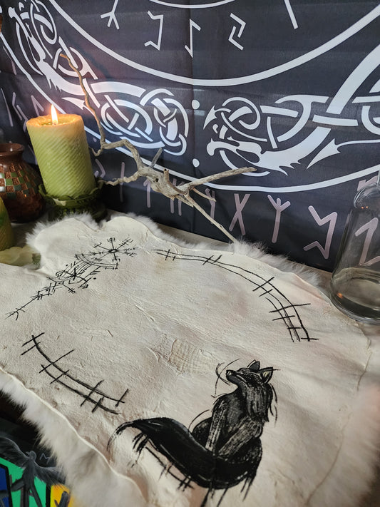 Fox rabbit hide Altar Cloth