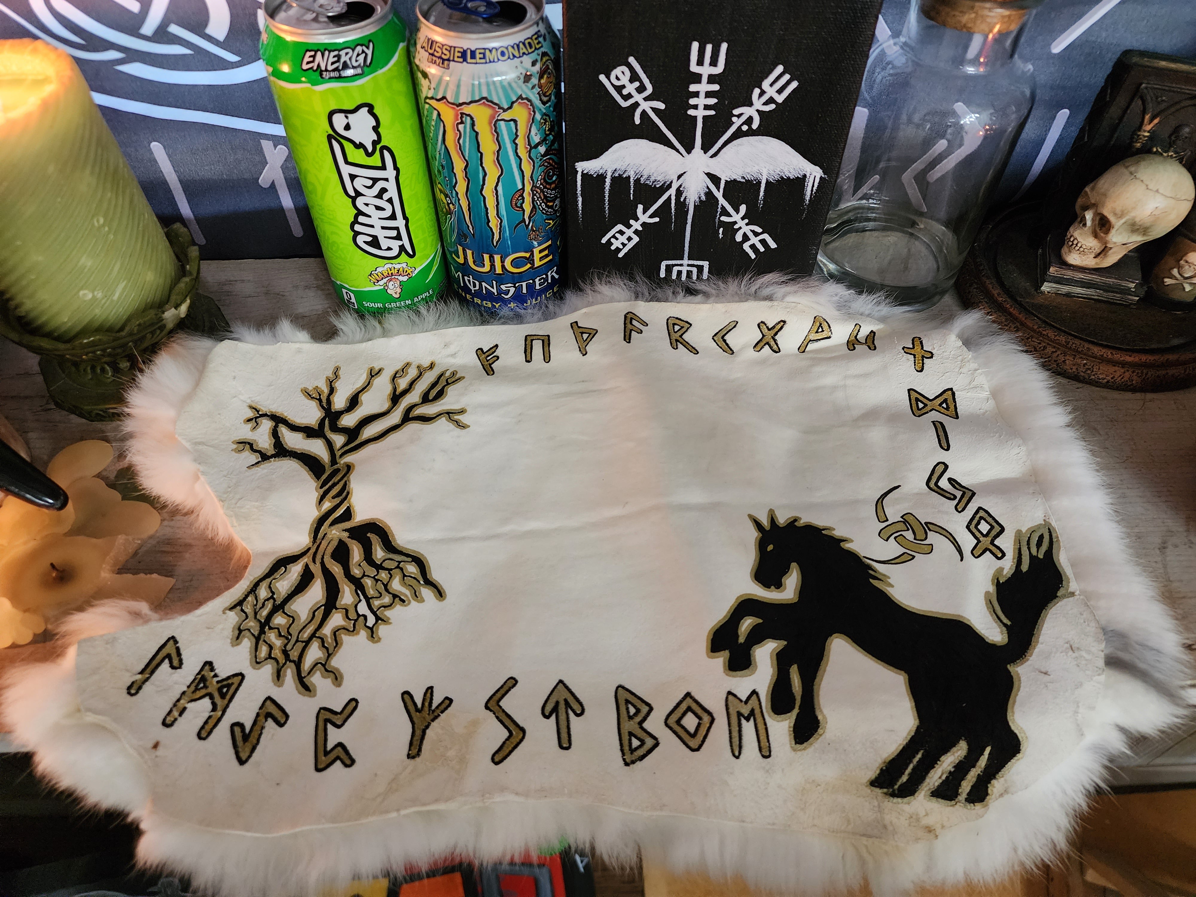 Sleipnir rabbit hide Altar Cloth – SN Dabson Art
