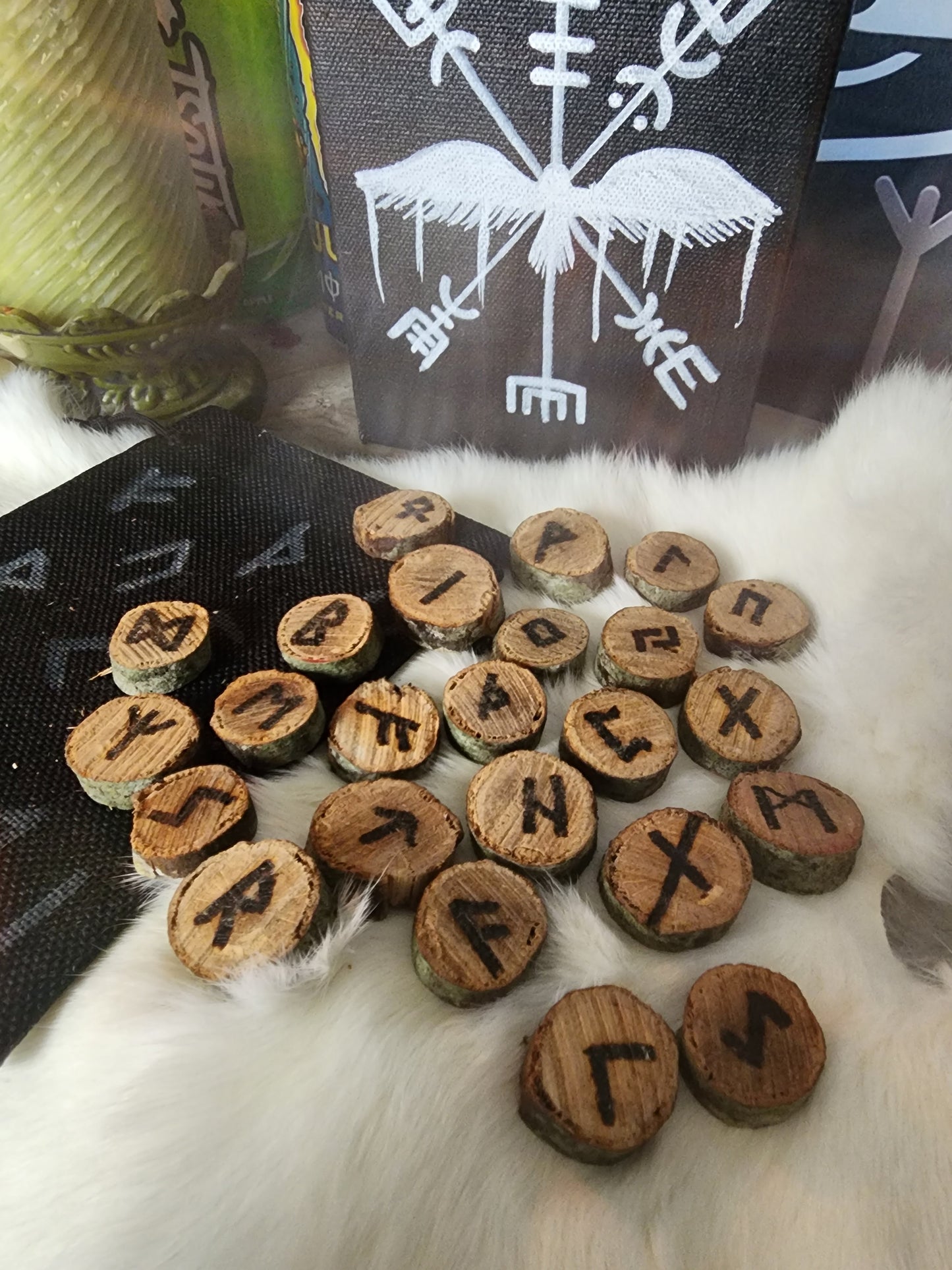 Ash Bot Runes Handcarved Ash Tree Rune Set – SN Dabson Art