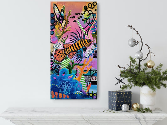 Grumpy Lion Fish 12x24- Al and Pam Perry