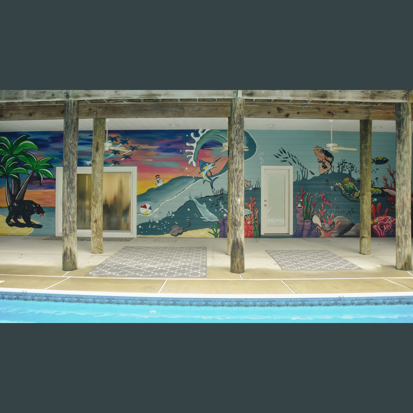 Gulf Breeze Mural- Hilary and Jimmy Brady