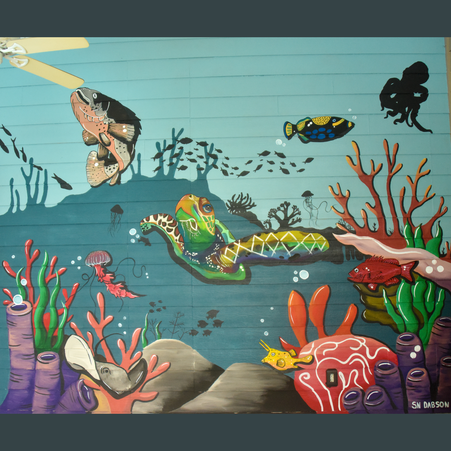 Gulf Breeze Mural- Hilary and Jimmy Brady