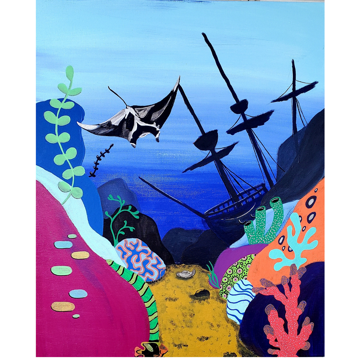 Going Under 20x24- Reserved for M. Valcourt
